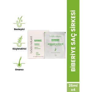 Bade Natural Biberiye Saç Maskesi 4x25 ml