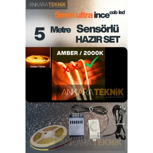 Ankarateknik Sensörlü COB Şerit LED Ultra İnce / Amber