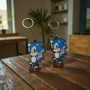 3D Tasarım Anahtarlık Modeli SONIC(2ADET)