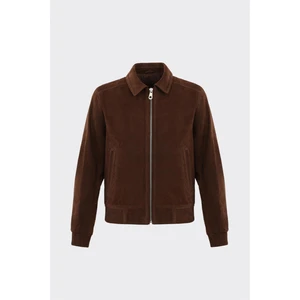 Kahve Deri Erkek Ceket