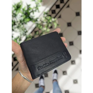 229 Hakiki Deri Çift Renkli Garni Cüzdan