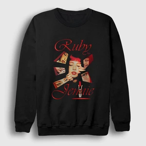 Unisex Siyah Ruby Jennie K Pop Blackpink Sweatshirt