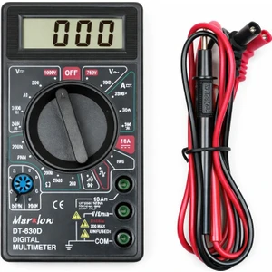 DT830D Buzzerlı Ölçü Aleti Siyah