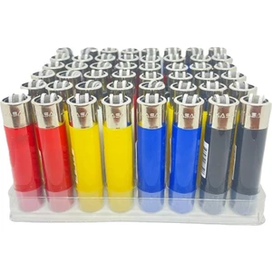 Slim Taşlı Çakmak Renkli 48 Adet