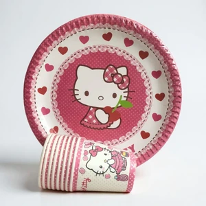 Cadde Süs Hello Kitty Tabak Bardak 8'li Set