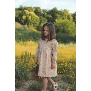 Elbise 4-12 Yaş Ekru