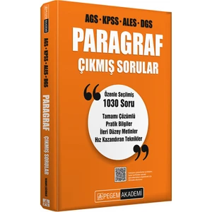 Pegem Akademi Yayıncılık Paragraf Çıkmış Sorular