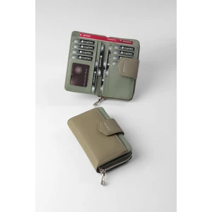 Cengiz Pakel Nova Orta Boy Kadın Cüzdan – 65316 - Haki