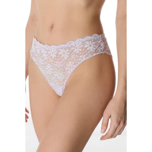 Lila Dantelli Çiçekli Slip Külot