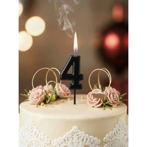 Parti Adresi Rakam Mum Siyah 4