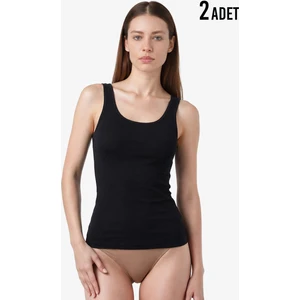 Kadın Atlet 2'li Paket Essential 1590 - Siyah