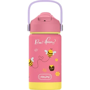 Sipnjoy - Flipsip Çocuk Su Termosu | 360 ml - Bee Honey