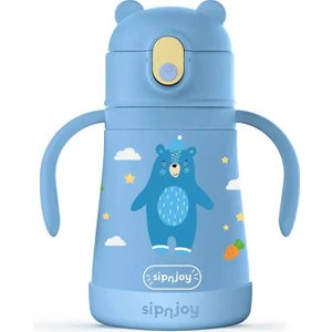 Sipnjoy - Sippypals Çocuk Su Termosu | 360 ml -  Koyu Mavi