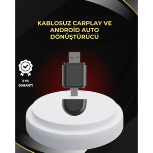 Kablosuz CarPlay ve Android Auto Dönüştürücü – USB-A & Type-C Girişli Akıllı Adaptör