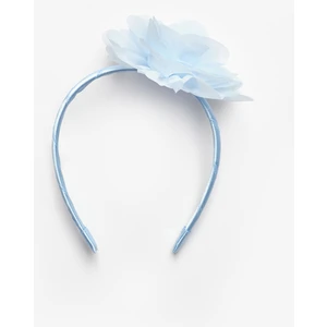 Mavi  Gül Detaylı Kız Çocuk Taç