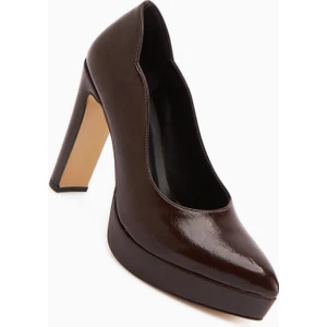 Ragni Siyah Platform Topuklu Kadın Ayakkabı