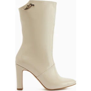 Aria Bej Topuklu Kadın Çizme