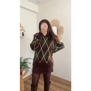 Nihanello Butik Baklava Desen Kazak