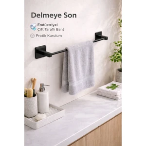 Le Touche Uzun Havluluk Askılık Siyah