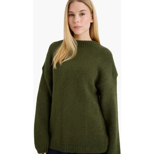 Oversize Bisiklet Yaka Kazak G6032AX25WN