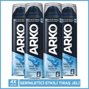 Arko Men Cool Erkek Tıraş Jeli 4'lü Paket 200 ml