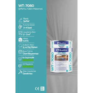 WT-7080 Şeffaf Su Yalıtım Malzemesi 2 kg