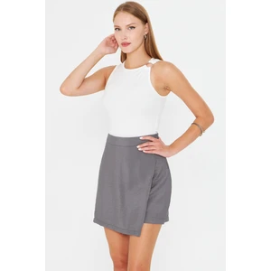 Kadın Gri Şort Etek ARM-25Y001084