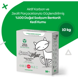Sandymax Triple Action Kedi Kumu 10Kg