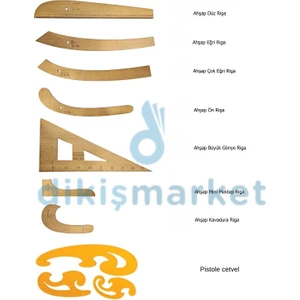 dm dikişmarket Riga Setleri (7Lİ RİGA/PİSTOLE)