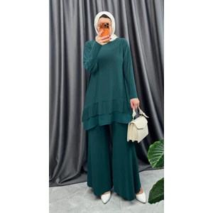 Nisum Moda Ispanyol Paça Pantolonlu Ikili Takım