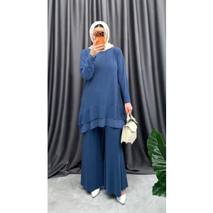 Nisum Moda Ispanyol Paça Pantolonlu Ikili Takım