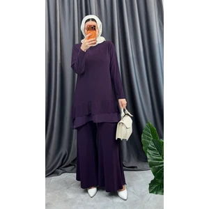 Nisum Moda Ispanyol Paça Pantolonlu Ikili Takım