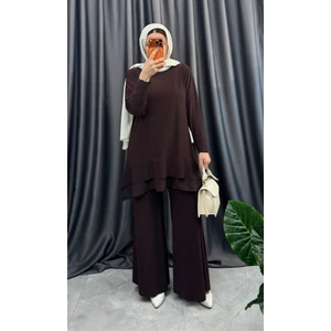 Nisum Moda Ispanyol Paça Pantolonlu Ikili Takım