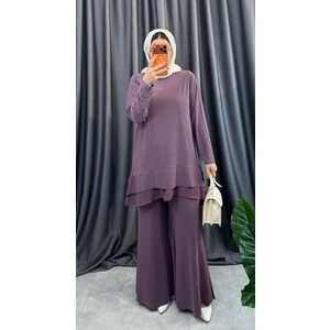 Nisum Moda Ispanyol Paça Pantolonlu Ikili Takım