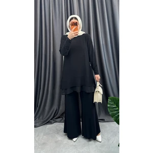 Nisum Moda Ispanyol Paça Pantolonlu Ikili Takım