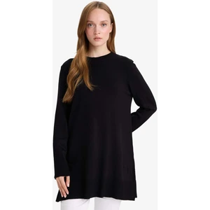 Yırtmaçlı Basic Triko Kazak Tunik H3431AZ25WN