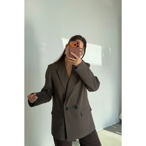 Özge Özgenç Kruvaze Yaka Blazer Ceket