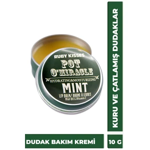 Ruby Kisses Pot O'miracle Yoğun Nemlendirici Ve Onarıcı Dudak Bakımı Nane Özlü 10 G