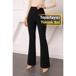 Yüksek Bel Ispanyol Paça Tayt Pantolon
