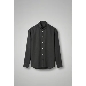 Abluka Online Erkek Oversize Basic Rahat Gömlek Siyah