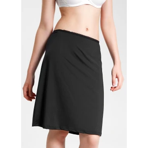 Uzun Jupon Kadınlar İçin Siyah %90 Polyester %10 Elastan Rahat Model