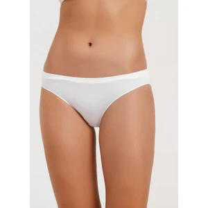 Soft Touch Yüksek Bel Slip Külot - Ekru
