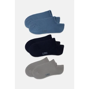 3 Lü Paket Kadın Çorabı  - Navy/ındıgo/gray