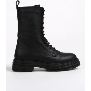 Hammer Jack Siyah Kadın Deri Bot 455 2334-Z