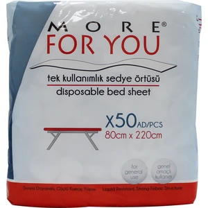 More For You Tek Kullanımlık Sedye Örtüsü 50LI