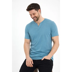 Uomo Park 2124 Henley Tişört Basic Casual T shirt