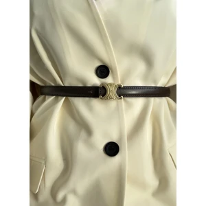 Moda Aksa %100 Deri Celine Kemer Kahve