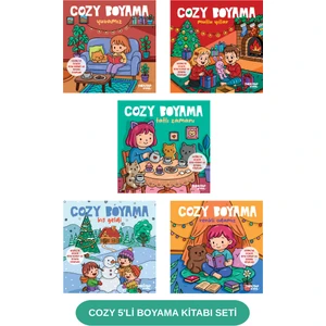 Cozy 5'li Boyama Kitabı Seti - Boya, Kopart, As