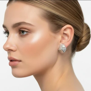 Minimal Düğüm Gümüş Küpe