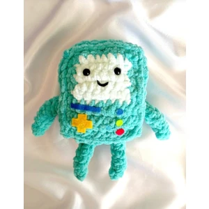 Adventure Time Bmo Figürü - Örgü Bmo Figürü - Peluş Bmo